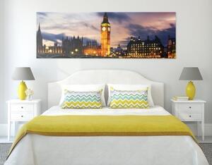 Obraz noční Big Ben v Londýně - 150x50 cm