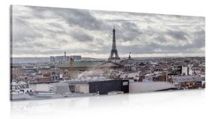 Obraz pohled na Paříž z jednoduché ulice - 100x50 cm