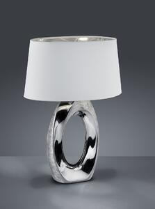 TRIO Reality R50521089 Taba stolní svítidlo 1xE27 stříbrná, bílá
