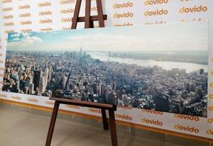 Obraz pohled na očarující centrum New Yorku - 120x40 cm
