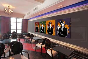 Ručně malovaný POP Art obraz Scarface