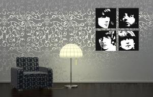Ručně malovaný obraz POP Art BEATLES 4 Piece Beat