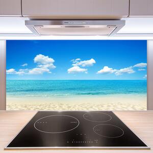 Skleněné obklady do kuchyně Moře Modré Nebe 120x60 cm