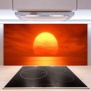 Skleněné obklady do kuchyně Západ Slunce Moře 125x50 cm
