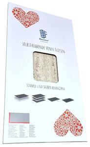 3 ks SANDSTEIN/TRAVERTIN - Vododolné lepicí dladice do koupelny a kuchyn - Moderní design - Efekt pírodního kamene - Nalepení na kuchyské obklady