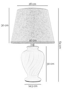 ONLI - Stolní lampa VORTICE 1xE27/22W/230V 64 cm krémová
