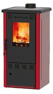 ALFA PLAM, krbová kamna ELITA II ECO 6,5 kW, ervená