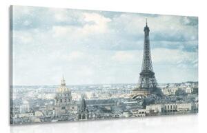Obraz zimní Paříž - 120x80 cm