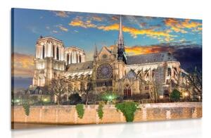 Obraz katedrála Notre Dame - 90x60 cm