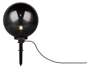 TRIO Reality R57044054 BOLO venkovní dekoratívne svítidlo zapichovací 1xE27 IP44 D400mm černá, kouřová, kabel 5m