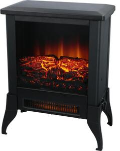 Classic Fire Classic Fire Elektrický atmosférický krb Verona - volně stojící elektrická kamna - plamenný efekt - 1800-2000 W - černá