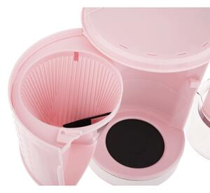 TEMPO-KONDELA DOTS TYP 3, překapávací kávovar, růžová, plast / kov