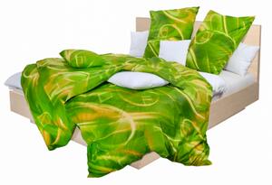 Stanex Ložní povlečení bavlněné Duha zelená (LS02) - 140 x 200 cm + polštář 90 x 70 cm