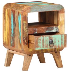 Noční stolek 30 x 30 x 41 cm masivní recyklované dřevo