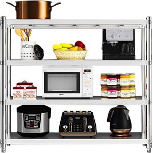 Kuchyský regál z nerezové oceli Heavy Duty Shelf se 4 policemi, ( x h x v): 120 x 40 x 150 cm