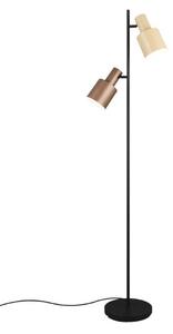 TRIO 419400217 AGUDO stojací lampa V1610mm 2xE27 černá, kávová, béžová