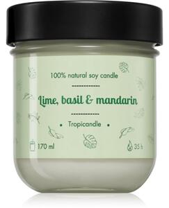 Tropicandle Lime, Basil & Mandarin vonná svíčka 170 ml
