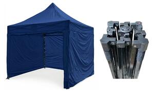 TENTino Nůžkový párty stan 3x3 m STEEL HEXAGON Barva opláštění (Zvolte variantu): 8A - MODRÁ