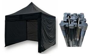 TENTino Nůžkový párty stan 3x3 m STEEL HEXAGON Barva opláštění (Zvolte variantu): 11A - ČERNÁ