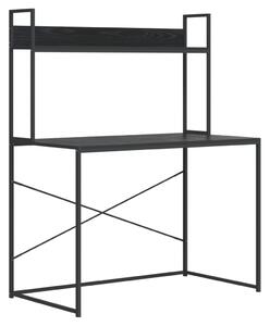 Počítačový stůl černý 110 x 60 x 138 cm dřevotříska