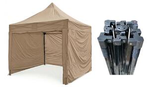 TENTino Nůžkový párty stan 3x3 m STEEL HEXAGON Barva opláštění (Zvolte variantu): 3A - BÉŽOVÁ
