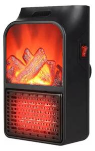 Elektrické topidlo 500 W, komínová lucerna s termostatem 15 °C a 32 °C, dálkovým ovládáním a realistickým komínovým efektem - LUXIFLAME