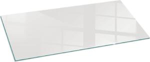 Sklenný podlahový panel 125x50 cm - Sklenný krbový panel - Sklenný krbový panel - Ochranné sklo - Ochranný panel proti jiskrám - Sklenný podlahový panel proti ohni - Tepelná ochrana - Ochrana podlahy ze skla - Barva edá