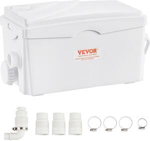 Zvedací jednotka VEVOR, 350 W, prtok 6000 l/h, výtlaná výka 7 m, erpadlo odpadní vody se 3 pívody vody pro sklep, kuchy, umyvadlo, sprchu, vanu, likvidaci odpadní vody z prádelny, myku nádobí