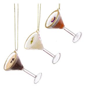 Skleněné vánoční ozdoby v sadě 3 ks 15,5 cm Martini Cocktail – Sass & Belle