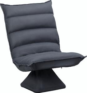Křeslo 839-430V00CG, otoný sedák, sklopné opradlo, mkké polstrování, prodyný potah, tmav edá