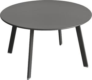 Kulatý zahradní stolek Saona v grafitov edé barv - 70 × 40 cm - Hespéride