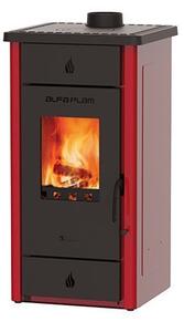 ALFA PLAM, krbová kamna ELITA III 8 kW, ervená