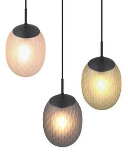 TRIO 364230317 FACETTE závěsné svítidlo D430mm 3xE27 černá matná, vícebarevná
