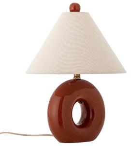 Bloomingville Červená kameninová stolní lampa Panja