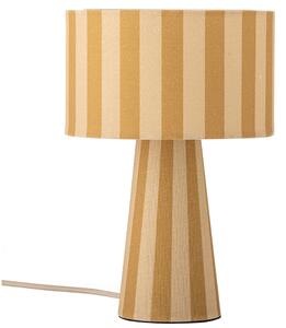 Bloomingville Žlutá lněná stolní lampa Emmie