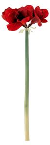 Bloomingville Červená umělá květina Amaryllis 74 cm