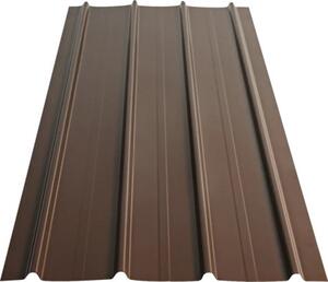 Sada trapézových plech H12 SMART COVER SET okoládov hndá RAL 8017, 12 ks + rouby 50 ks
