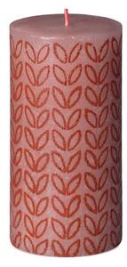 Bolsius svíčka válec Misty Pink Rustic Silhouette 68x130mm