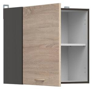 Kuchyňská skříňka Junona Line 60 cm, univerzální, wenge/dub sonoma