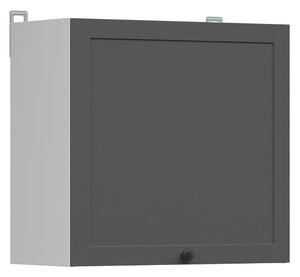 Kuchyňská skříňka Junona Line 60 cm, univerzální, bílá/grafit