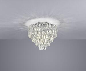 TRIO SELECT 667600706 MALIZIA stropní svítidlo D430mm 7xE14 chromová, průhledná