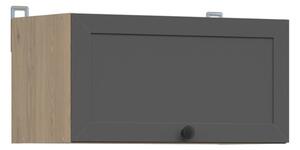 Kuchyňská skříňka Junona Ramka digestořová 60 cm, dub bernstein/grafit