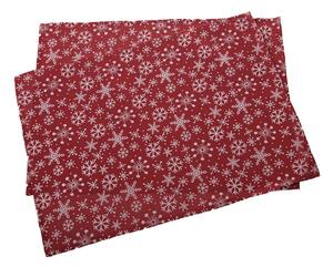 Látková prostírání v sadě 2 ks s vánočním motivem 32x45 cm Flakes – Dakls