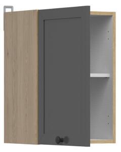 Kuchyňská skříňka Junona Ramka 40 cm, univerzální, dub bernstein/grafit