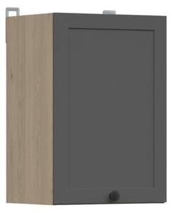Kuchyňská skříňka Junona Ramka 40 cm, univerzální, dub bernstein/grafit