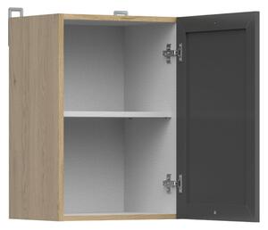 Kuchyňská skříňka Junona Ramka 40 cm, univerzální, dub bernstein/grafit