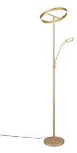TRIO 449510279 WILLIS stojací lampa V1800mm SMD LED 39W/4600lm, 5,5W/550lm 2700+3200+4000K zlatá