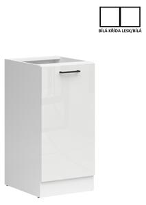 Junona Line Tafla skříňka D1D/50/82 L, bílá/bílá křída lesk