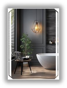 LED koupelnové zrcadlo 60 x 80 cm s odmlžováním