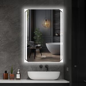 LED koupelnové zrcadlo 60 x 80 cm s odmlžováním